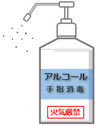 消毒用アルコールイラスト